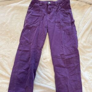 Garage Purple Straight Leg Jeans